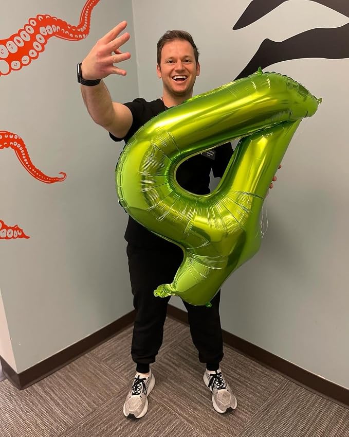 Light Green Number 2 Balloon 40 Inch - Image 3