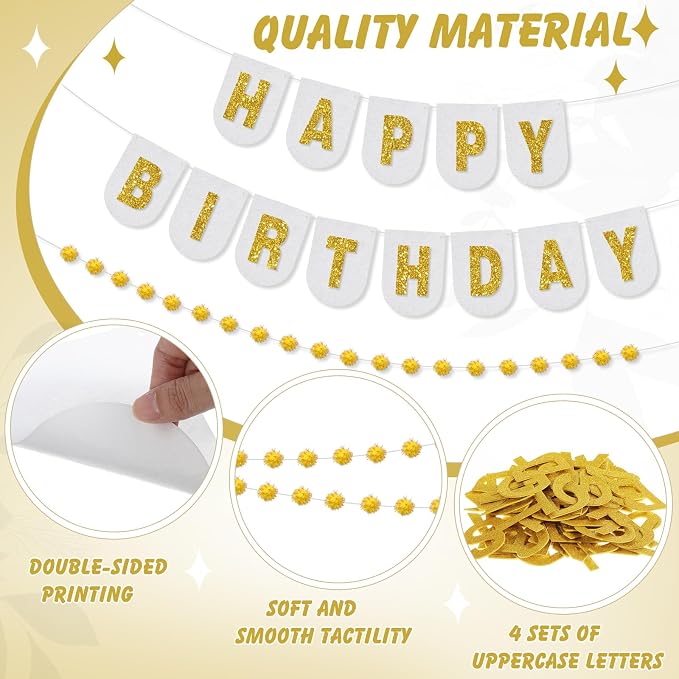 Hahafelt 125 Pcs Make Your Own Banner Kit Personalized Handmade Name Scallop - Image 3