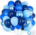 68pcs Blue Balloons Metallic, 12Inch Chrome Blue Balloons Kit Macaron Light by Kawkalsh