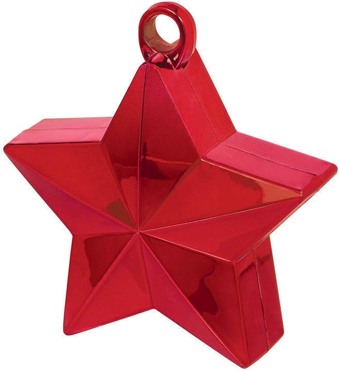 Red Star Electroplated Balloon Weights - Image 2