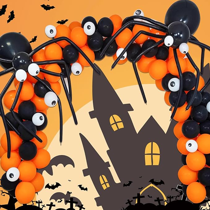 Orange Balloons 100 Pack 12 inch Thicken Latex Halloween Balloons Orange Round - Image 5