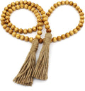 CVHOMEDECO. Wood Grain Beads Garland by CVHOMEDECO