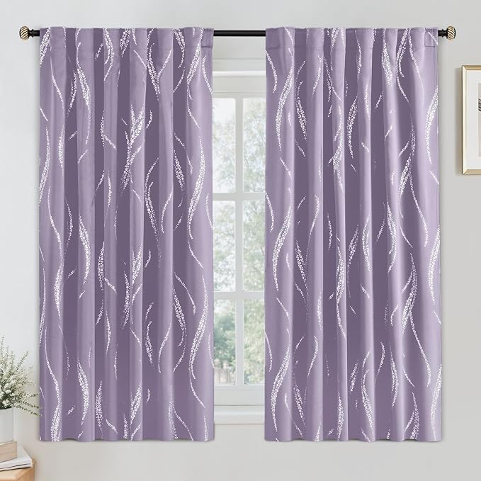 Yakamok Lilac Light Blocking Curtains by Yakamok