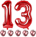 Red 13 & 31 Birthday Balloons by Lingqiang