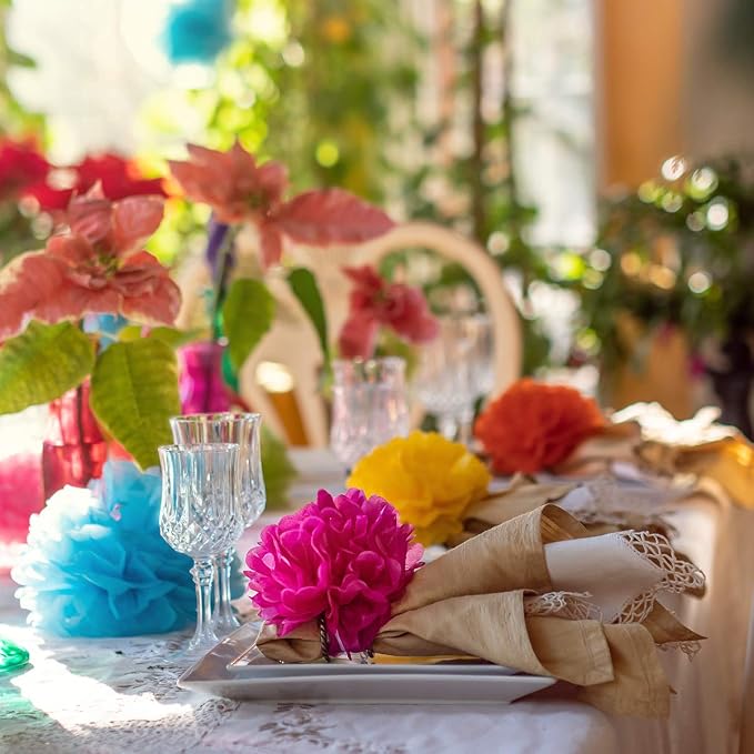 Tissue Paper Pom Poms - Image 4
