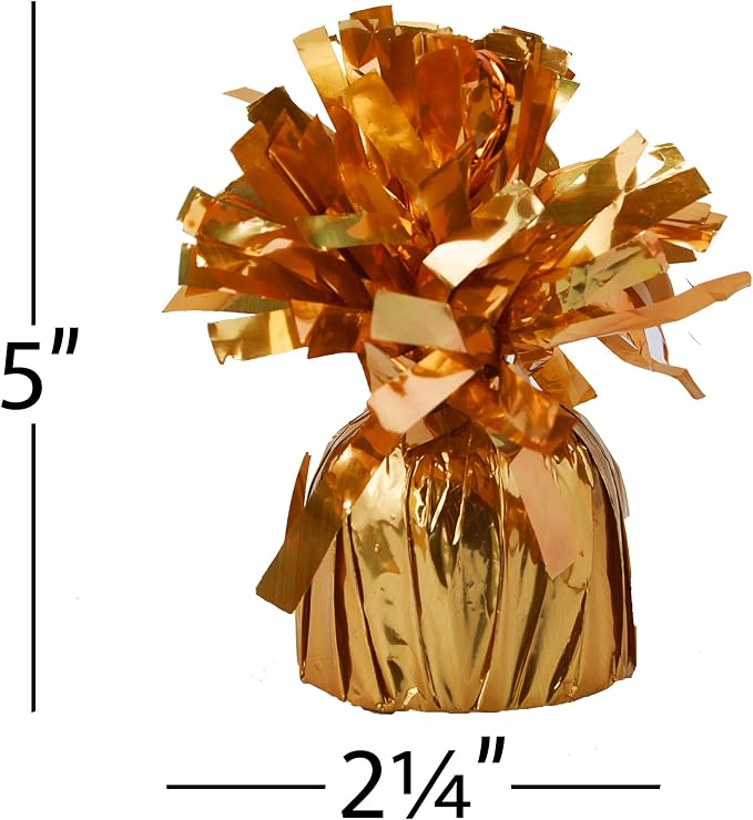 Pack of 12 Foil Metallic Balloon Weight 6 oz - Image 2