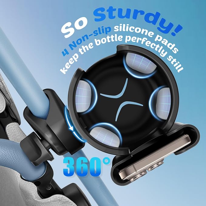 2 Pack Cup Holder for Walker: Stroller Cup Holder - Image 4