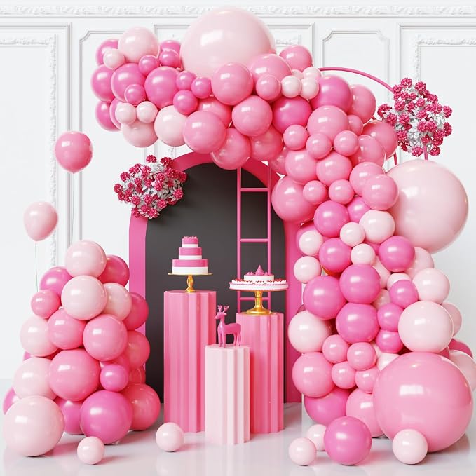 Pink Balloons Arch Kit, Bridal Shower, Valentine's Day Party Decorations by FQZYLCH