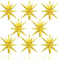 HILAVO 8PCS Gold Star Balloons, 22Inch Large Explosion Star Balloons Aluminum by HILAVO