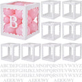 12 Pcs Scalloped Transparent Balloon Boxes by Unknown