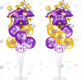 Jenaai Purple and Gold 27 Pcs 2026 Graduation Balloon Centerpiece by Jenaai