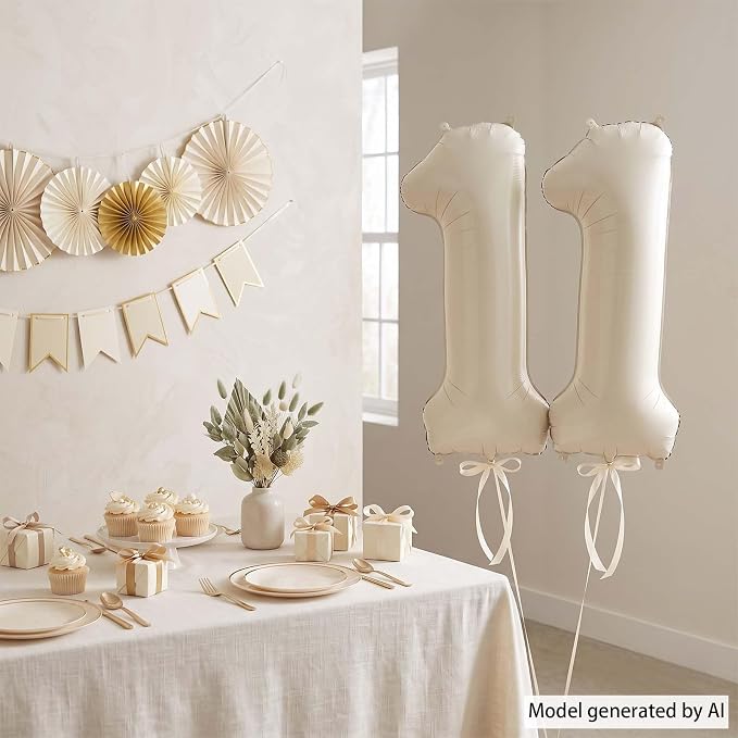 Cream Number 11 Balloon 40 Inch, Premium Event Backdrop Decoration and Party - Image 7