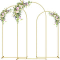 Metal Arch Backdrop Stand 7.2FT & 6.6FT & 6FT Gold Wedding Arch Frame, Balloon by Unknown