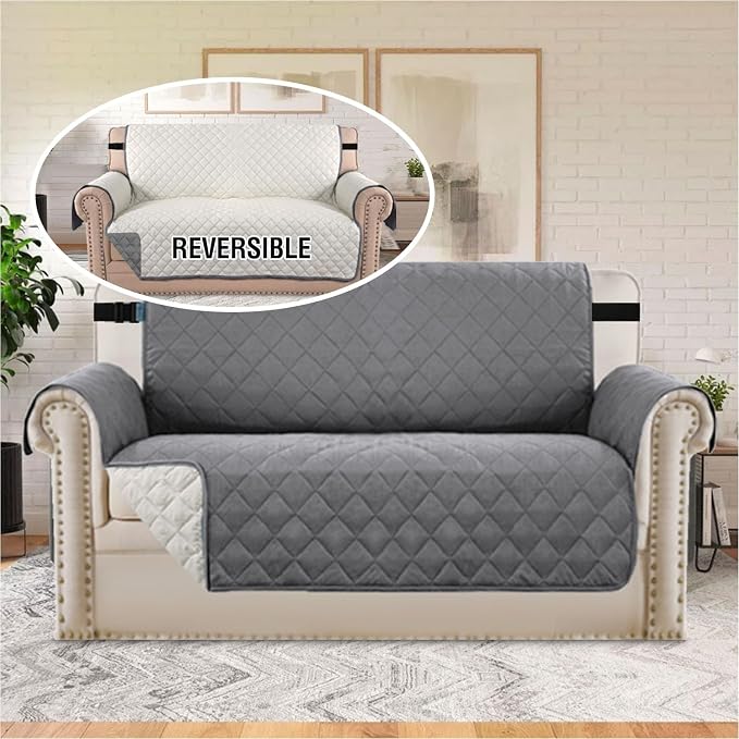 H.VERSAILTEX Loveseat Couch Cover Reversible Couch Covers - Image 3