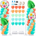 Kasyat 2 Sets Tropical Balloon Column Stand Kit Hawaiian Balloon Arch Garland by Kasyat