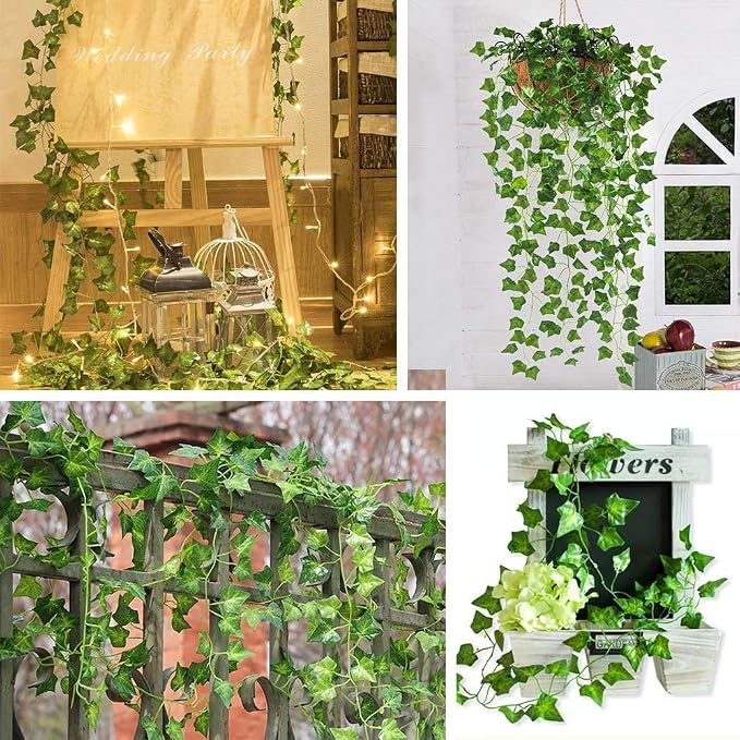 36 Pack 252Ft Artificial Ivy Garland, 1.5-1.8 Inch Diameter, 7 FT Long Vines - Image 9