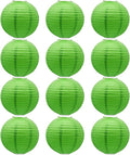 Green Round Paper Lanterns Hanging Chinese Ceiling Decorations by BARTHEW
