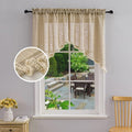 Beda Home Tassel Linen Textured Swag Curtain Valance by BedaHomeBedaLife