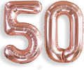 AULE 40 Inch Rose Gold 50 Balloon Number Foil 0-9 Birthday Big Numbers | by AULE