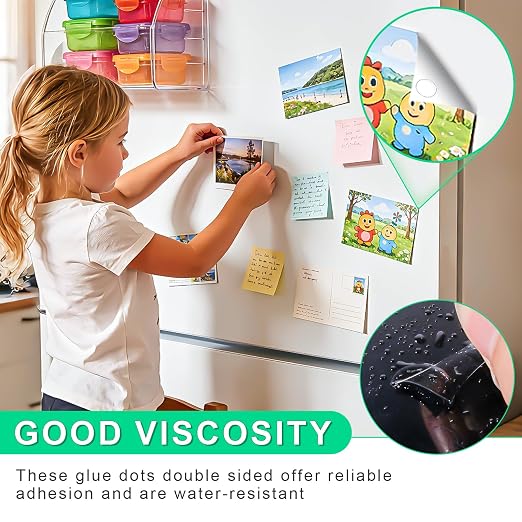 1000pcs 0.39 Inch Double Sided Sticky Dots, Mini Clear Glue Adhesive Dots - Image 4