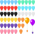 100 Pcs Plastic Balloon Weights, Reusable Colorful Weights by MAQUITA