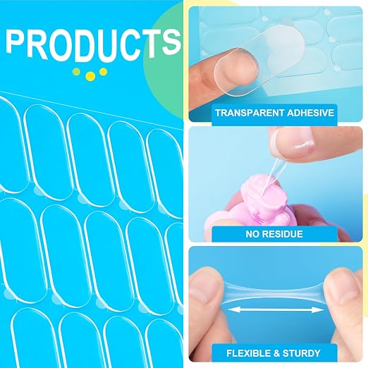 240Pcs Clear Stick Dots, Double Sided, 4.37" X 4.00" | Museum Adhesive Putty - Image 4