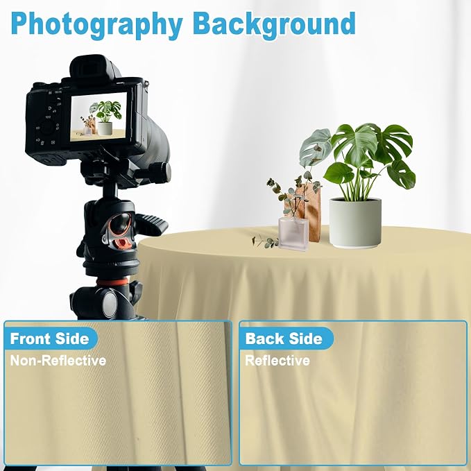 Tan Photography Backdrop for Photoshoot, 10x10 FT | Versatile Studio Photo - Image 5