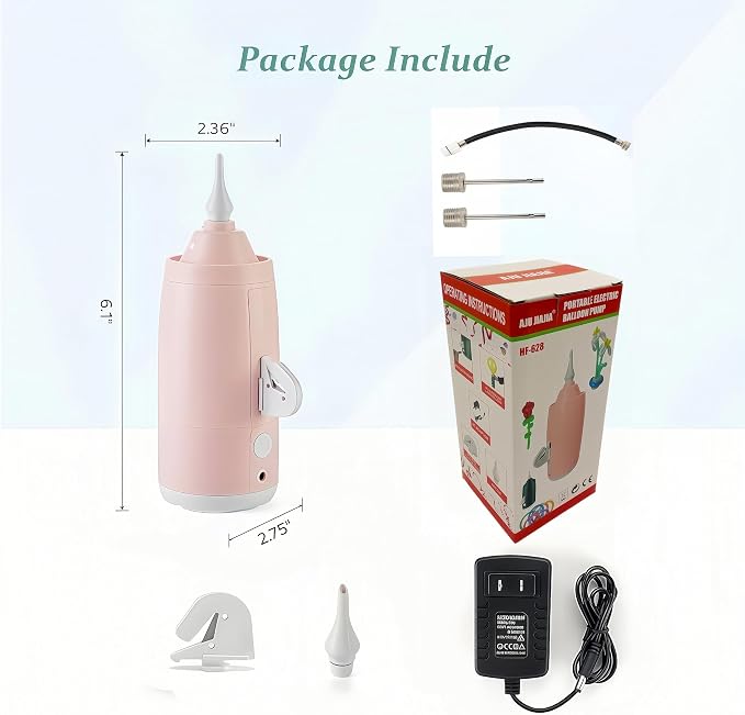 Electric Balloon Pump with Ball Needle, Balloon Inflator - Image 5
