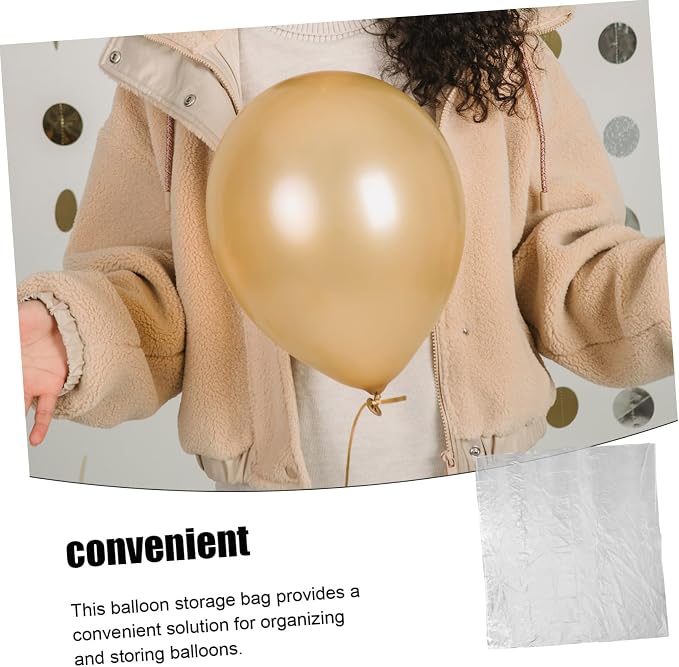 5pcs Balloon Storage Bags Balloon Carrying Pouches Plastic Organizers - Image 7