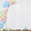 Sugargirl White Sequin Backdrop Curtain 4FTx8FT Glitter White Background Drapes by Sugargirl