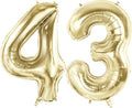 Number 43 Balloons for 43rd Birthday Party Decorations, 40 Inch 0-100 by Joycard