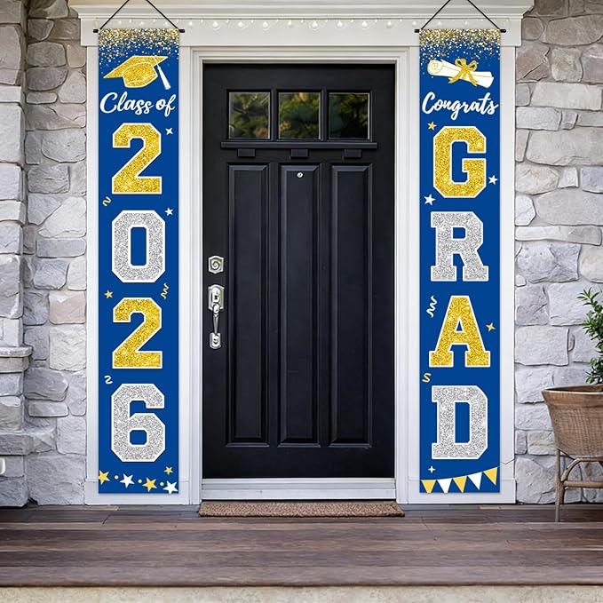 Graduation Decorations 2026, Graduation Banner Class of 2026, Congrats Grad - Image 5