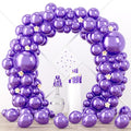 Voircoloria 90pcs Metallic Purple Balloons Arch Kit, 18 12 10 5 Inch | by Voircoloria