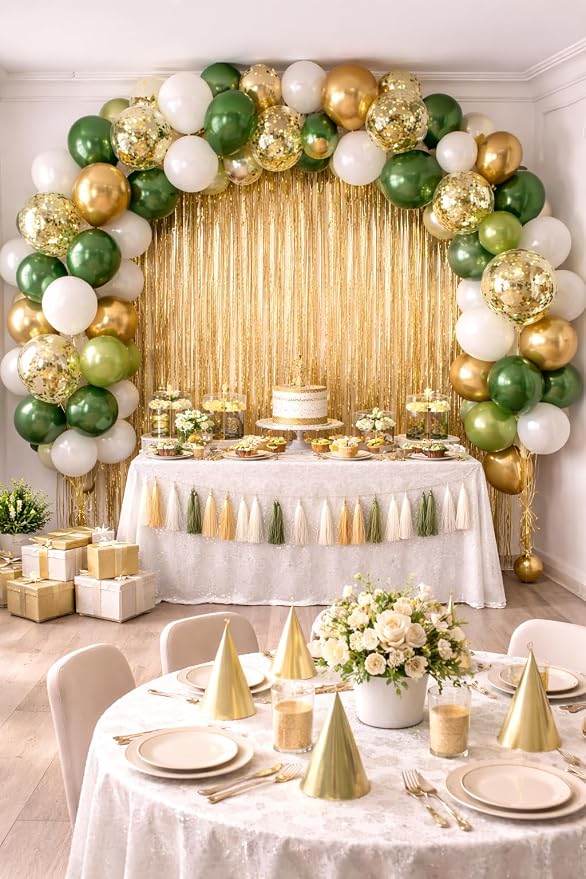 Sage Green Balloons Garland Kit 65 Pack – Boho Eucalyptus Green, Bridal Shower - Image 6
