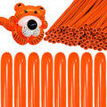 260 Orange Long Balloons for Balloon Garland Thickening Skinny Latex Twisting by Kawkalsh