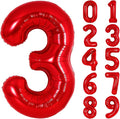 Number Balloons Red Party Balloon by United-UnicornsParty
