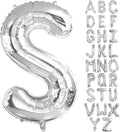 Lovoir 40 Inch Large Silver Letter S Balloons Big Size Jumbo Mylar Foil Helium by Lovoir