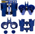 Patented Boat Cup Holder, Clamp on Portable Storage Caddy Securely Holds 2 by RoboCup