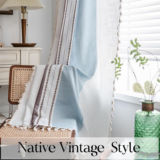 Sutuo Home Boho Curtains 84 inch - Image 6