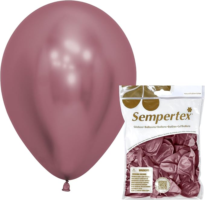 Sempertex Round Reflex Pink Balloons, 11 Inch, Graduation, Baby Shower by Sempertex
