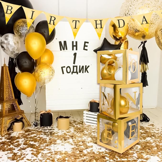 Gold First Birthday Decorations - Image 4
