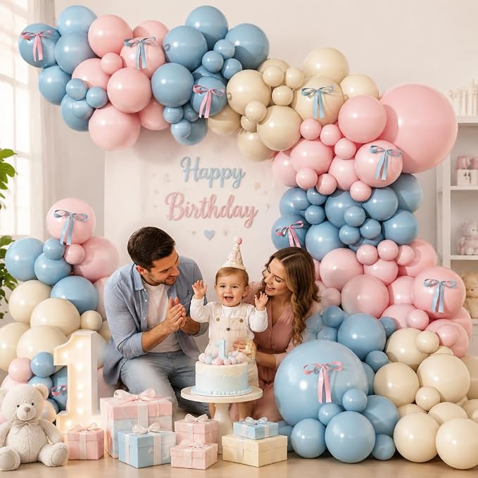 Gender Reveal Balloon Arch Kit, Elegant Baby Shower Decorations - Image 8