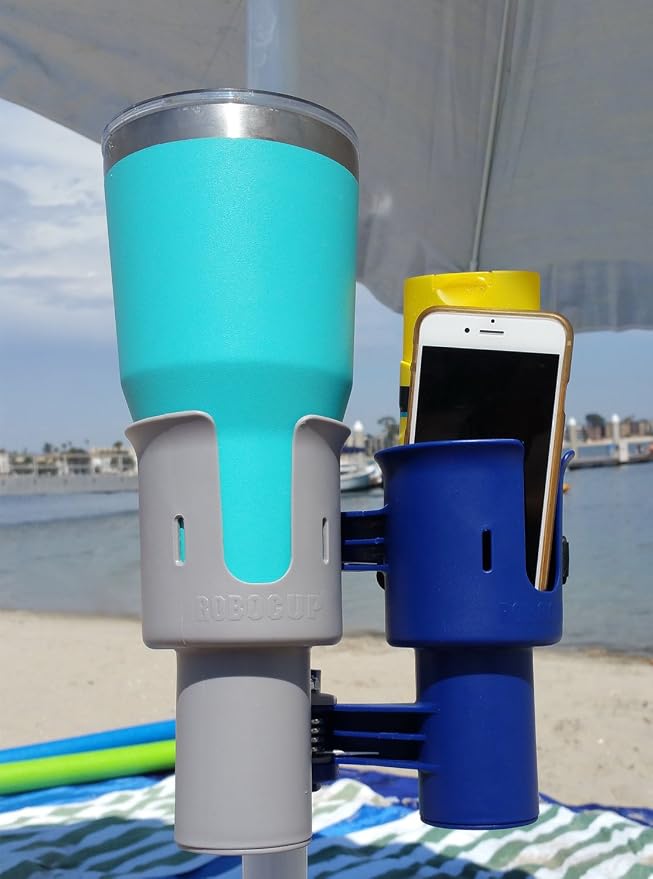 Patented Clamp On Boat Cup Holder |Multifunction Dual Drink Caddy - Image 6