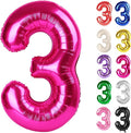 Hot Pink Number 3 Balloon 40 Inch by IWERP