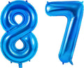 Number 87 Balloons for 87th Birthday Party Decorations, 0-100 Large No.87 by Joycard