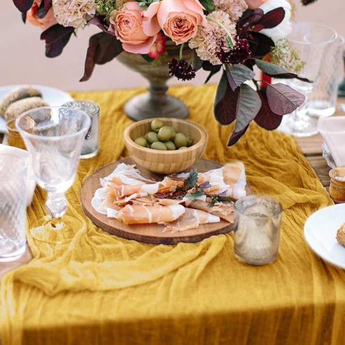 12 Pack Cheesecloth Table Runner, Runner Gauze Boho Wedding Decor Romantic - Image 5