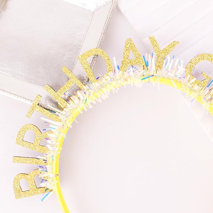CIEHER Birthday Girl Headband Birthday Crown - Image 4