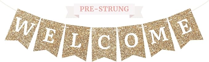 Pre-Strung Welcome Banner by PerfectOccasion