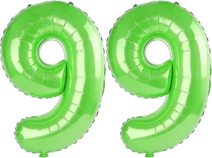 40 Inch Number 99 Balloons for 99th Birthday Party Decorations, 0-100 Fruit by FOBELEC