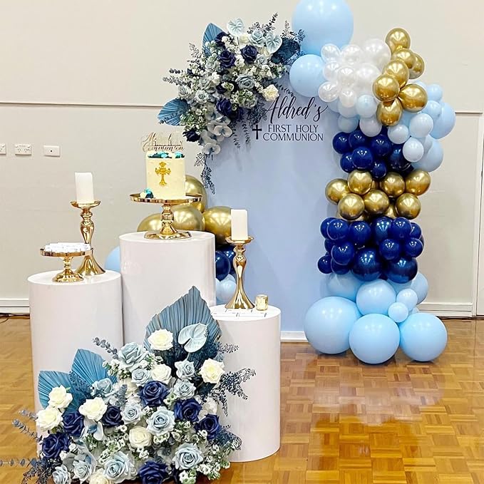 Navy Blue Gold Balloon - Image 5
